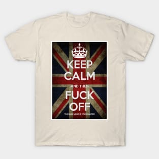 Keep Calm and F-off British flag T-Shirt